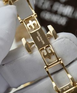 Patek Philippe Nautilus 5724R Replica Watch Gold Wrapped + Moissanite Diamonds PPF Factory 40mm (14)