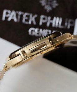 Patek Philippe Nautilus 5724R Replica Watch Gold Wrapped + Moissanite Diamonds PPF Factory 40mm (14)