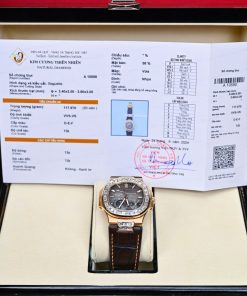 Patek Philippe Nautilus 5724R Rose Gold 18K Customs Naturals Diamonds 40mm