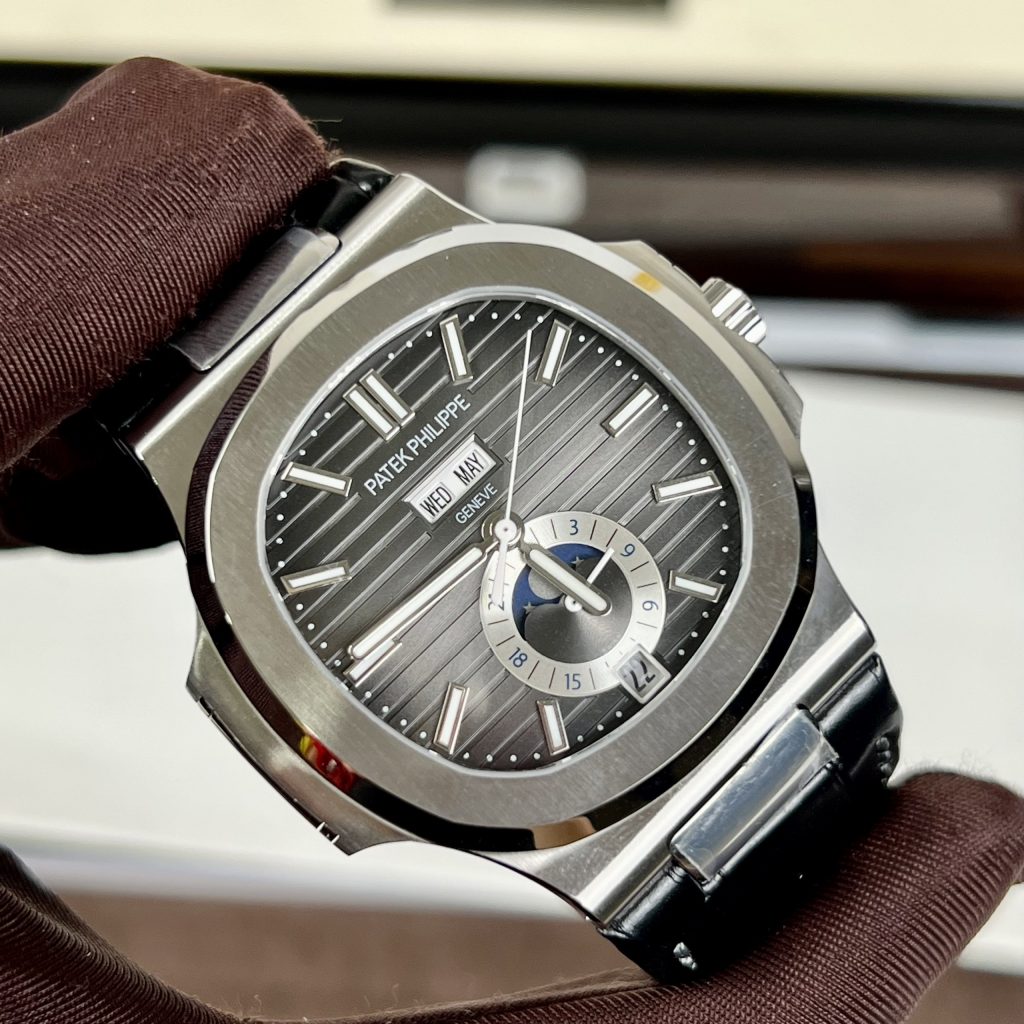 Patek Philippe Nautilus 5726A Replica Watches Gray Dial PPF (2)
