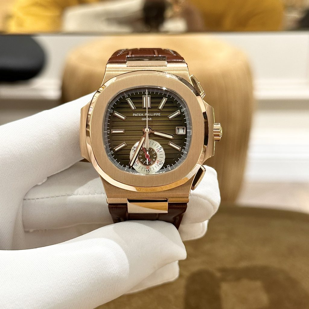 Patek Philippe Nautilus 5980 Replica Watches Best Quality Brown Color 40mm