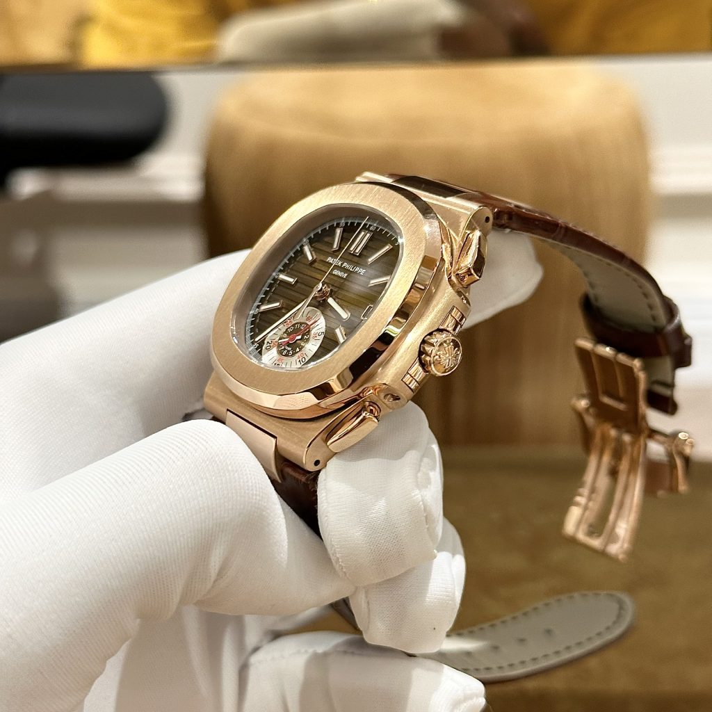 Patek Philippe Nautilus 5980 Replica Watches Best Quality Brown Color 40mm
