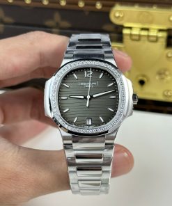 Patek Philippe Nautilus 7118-1200A Bezel Diamonds 3K Factory 35 (1)