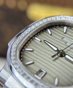 Patek Philippe Nautilus 7118-1200A Bezel Diamonds 3K Factory 35 (1)
