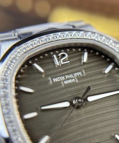 Patek Philippe Nautilus 7118-1200A Bezel Diamonds 3K Factory 35 (1)