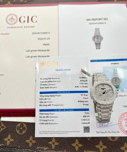 Patek Philippe Nautilus 7118 Custom Full Moissanite Diamonds (1)