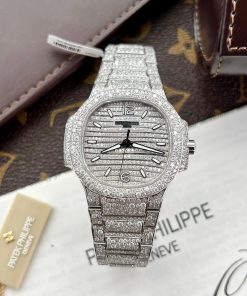 Patek Philippe Nautilus 7118 Custom Full Moissanite Diamonds (1)