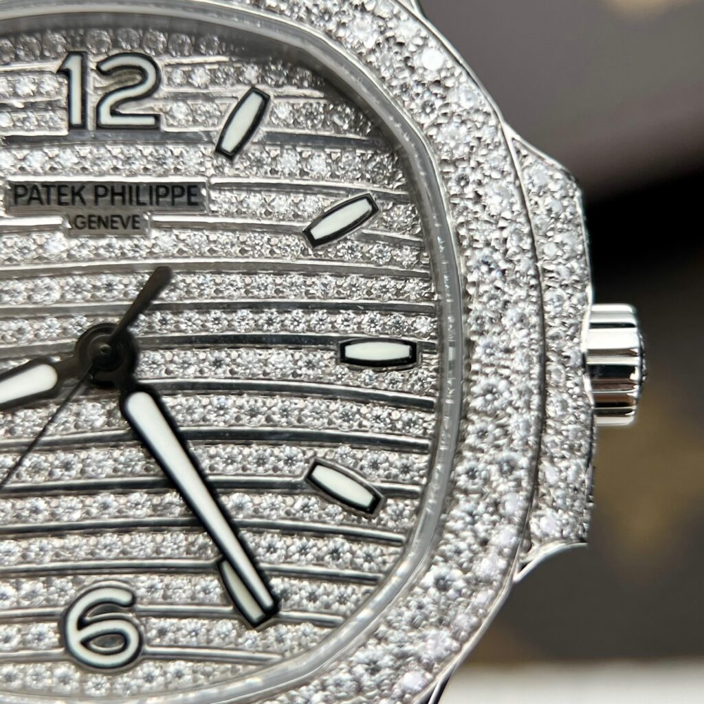 Patek Philippe Nautilus 7118 Custom Full Moissanite Diamonds (1)