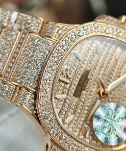 Patek Philippe Nautilus 7118 Diamonds Rose Replica Watches GRF (9)