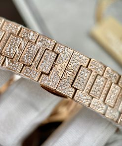 Patek Philippe Nautilus 7118 Diamonds Rose Replica Watches GRF (9)