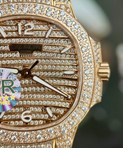 Patek Philippe Nautilus 7118 Diamonds Rose Replica Watches GRF (9)