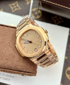 Patek Philippe Nautilus 7118 Rose Gold Wrapped Replica Watches 3K Factory (6)