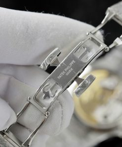 Patek Philippe Nautilus Ladies 7118 Best Replica Watch Custom Moissanite Diamonds 35 (2)