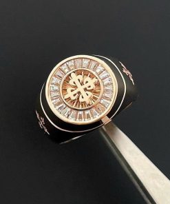 Patek Philippe Ring Custom Rose Gold Diamond 10-14-18K (4)
