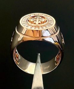 Patek Philippe Ring Custom Rose Gold Diamond 10-14-18K (4)