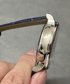 Patek Philippe Tourbillon Replica Watch Blue Dial Leather Strap 44mm