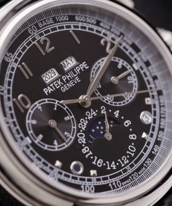 Patek Phillipe Perpetal Calendar 5270 Replica Watches Black Leather Cord 41mm (2)