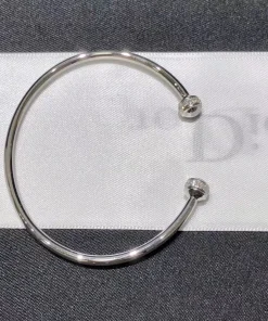 Piaget Possession Open Bangle Bracelet Diamond 18K White Gold Custom (2)