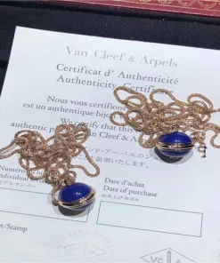 Piaget Womens Necklace Custom Diamond 18K Rose Gold (2)