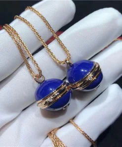 Piaget Womens Necklace Custom Diamond 18K Rose Gold (2)