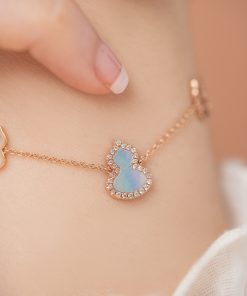 Qeelin Petite Wulu Bracelet Gourd Custom Natural Diamond Rose Gold 18k (2)