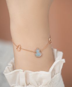 Qeelin Petite Wulu Bracelet Gourd Custom Natural Diamond Rose Gold 18k (2)