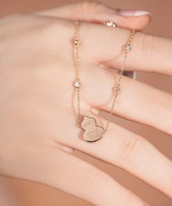 Qeelin Petite Wulu Bracelet Gourd Custom Natural Diamond Rose Gold 18k (2)