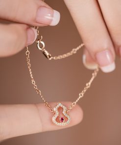 Qeelin Wulu Ruby Women’s Bracelet Custom Natural Diamond Rose Gold 18k (2)