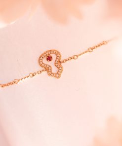 Qeelin Wulu Ruby Women’s Bracelet Custom Natural Diamond Rose Gold 18k (2)