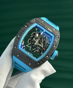Richard Mille Best Replica Watch Carbon NTPT Blue Color ZF Factory (13)