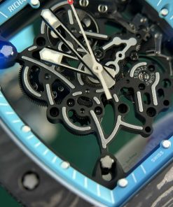 Richard Mille Best Replica Watch Carbon NTPT Blue Color ZF Factory (13)