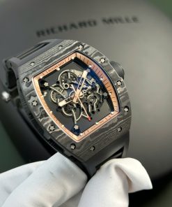Richard Mille Best Replica Watch RM055 Bubba Watson Carbon Rubber Strap APS Factory 42.7×49 (1)