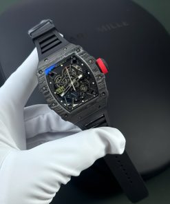 Richard Mille Best Replica Watch RM35-02 Black Carbon ZF Factory 44mm (2)