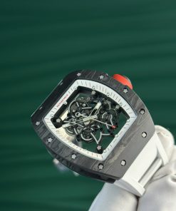 Richard Mille Best Replica Watch White Rubber Strap Carbon NTPT ZF Factory (13)