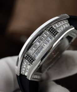 Richard Mille RM007 Customs CZ Stone Baguette Replica Watch 36mm (6)