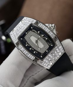 Richard Mille RM007 Customs CZ Stone Baguette Replica Watch 36mm (6)