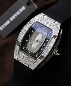 Richard Mille RM007 Customs CZ Stone Baguette Replica Watch 36mm (6)
