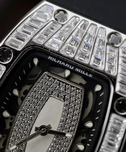 Richard Mille RM007 Customs CZ Stone Baguette Replica Watch 36mm (6)