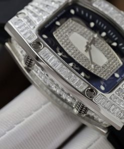 Richard Mille RM007 Customs CZ Stone Baguette Replica Watch 36mm (6)