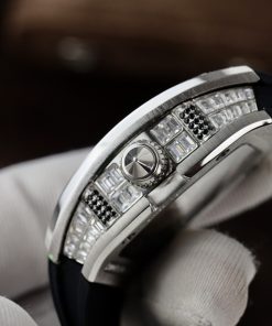Richard Mille RM007 Customs CZ Stone Baguette Replica Watch 36mm (6)