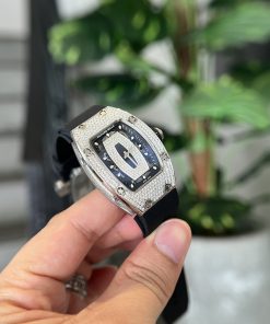 Richard Mille RM007 Diamonds Black Color Replica Watch Women 36mm