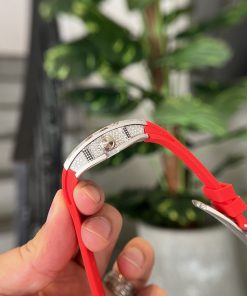 Richard Mille RM007 Diamonds Red Color Replica Watch Women 36mm