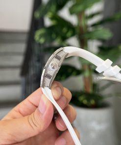 Richard Mille RM007 Diamonds White Color Replica Watch Women 36mm