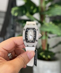 Richard Mille RM007 Diamonds White Color Replica Watch Women 36mm