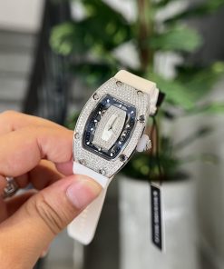 Richard Mille RM007 Diamonds White Color Replica Watch Women 36mm