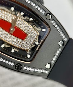 Richard Mille RM007 Replica Watch Black Color Rubber Strap 32x40mm