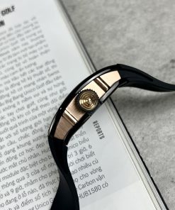 Richard Mille RM007 Replica Watch Black Color Rubber Strap 32x40mm