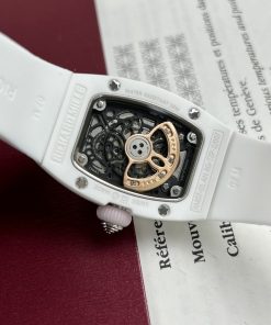 Richard Mille RM007 Replica Watches Ceramic White Women's 36mm (8)