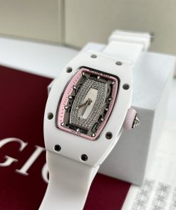 Richard Mille RM007 Replica Watches Ceramic White Women's 36mm (8)