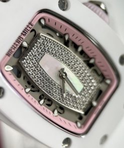 Richard Mille RM007 Replica Watches Ceramic White Women's 36mm (8)